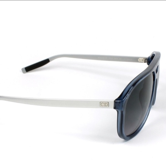 CHRISTIAN DIOR HOMME BLACK SUNGLASSES BLUE - Picture 3 of 3